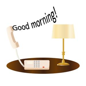 モーニングコール：wake up call のアイキャッチ